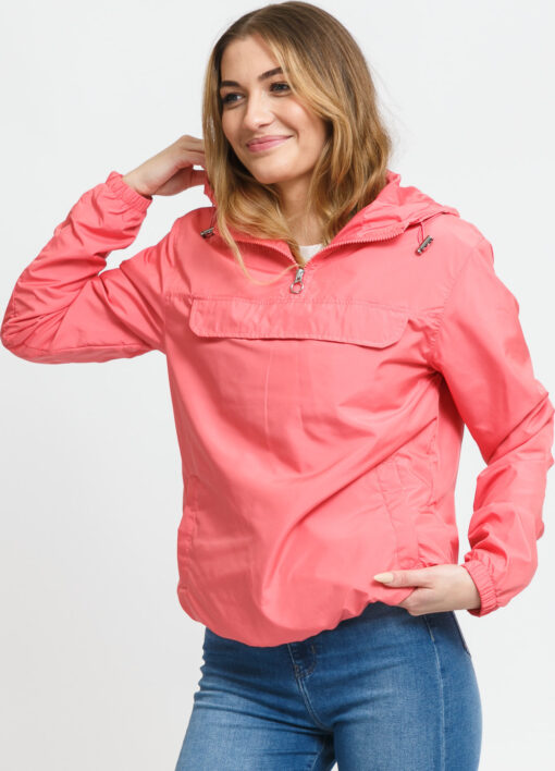 Urban Classics adies Basic Pull Over Jacket růžová