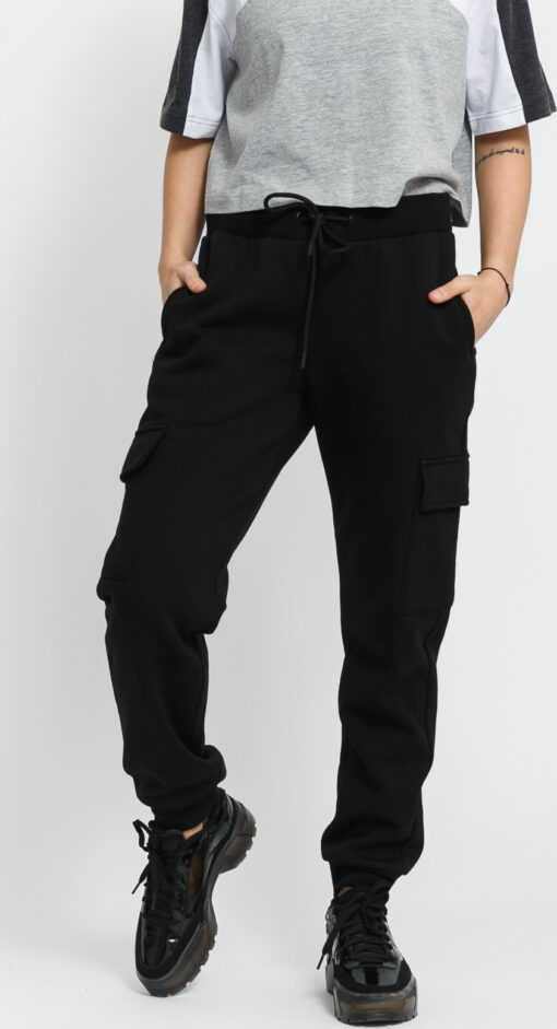 Urban Classics Ladies Cargo sweat Pants černé