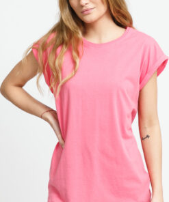 Urban Classics adies Extended Shoulder Tee růžové