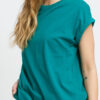 Urban Classics adies Extended houlder Tee zelené