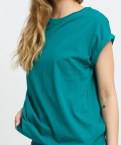 Urban Classics adies Extended houlder Tee zelené