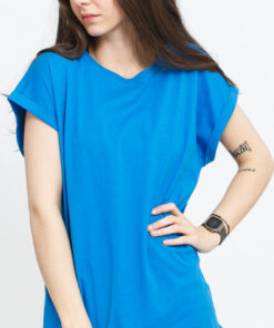 Urban Classics adies Extended houlder Tee modré