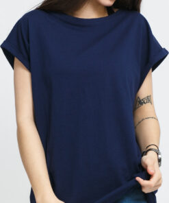 Urban Classics adies Extended houlder Tee navy