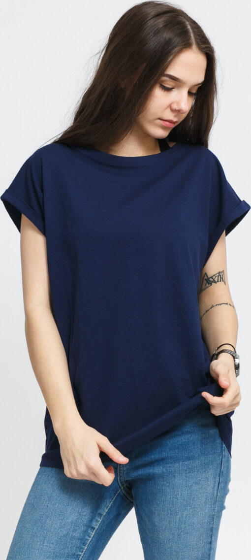 Urban Classics adies Extended houlder Tee navy