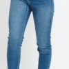 Urban Classics Ladies High Waist Slim Jeans mid stone wash