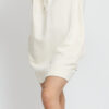 Urban Classics adies Organic Oversized Terry Hoody Dress krémové