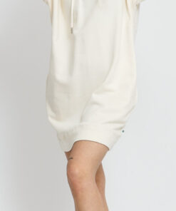 Urban Classics adies Organic Oversized Terry Hoody Dress krémové