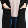 Urban Classics Ladies Oversized Terry Cardigan černá