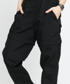 Urban Classics adies hiny Crinkle Nylon Zip Pants černé