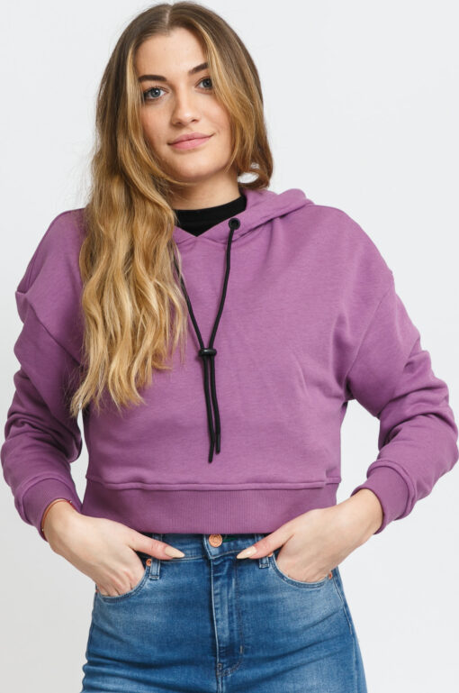 Urban Classics adies hort Terry Hoody fialová