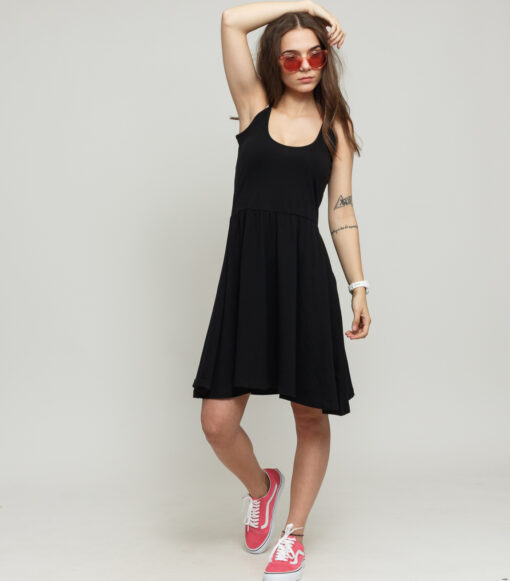 Urban Classics adies Spaghetti Dress černé