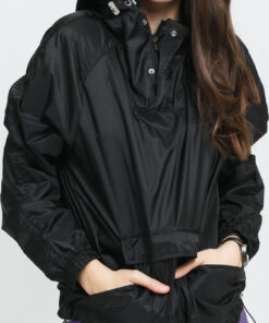 Urban Classics Ladies Transparent ight Pull Over Jacket černá