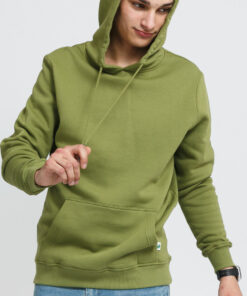 Urban Classics Organic Basic Hoody světle olivová