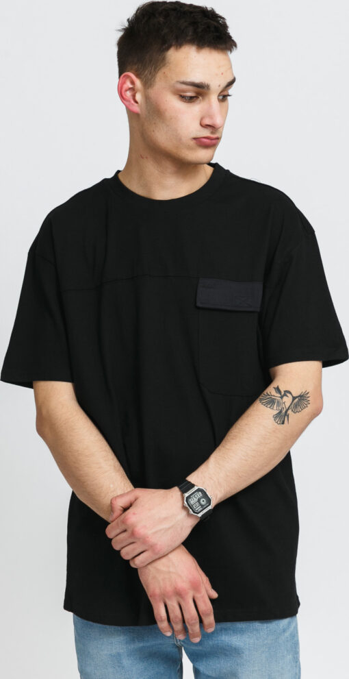 Urban Classics Oversized Big Flap Pocket Tee černé