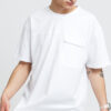 Urban Classics Oversized Big Flap Pocket Tee bílé