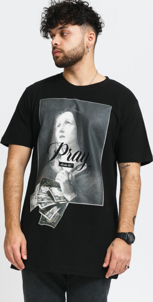 Urban Classics Pray Dollar Tee černé