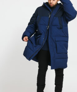 Urban Classics Puffer Parka tmavě modrá / navy