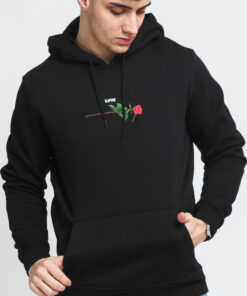 Urban Classics Rose ove Hoody černá