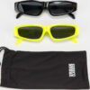 Urban Classics Sunglasses Lafkada 2-Pack neon žluté / černé