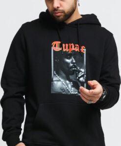 Urban Classics Tupac California Love Hoody černá