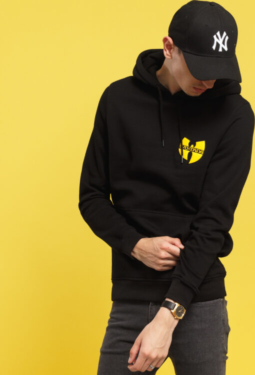 WU WEAR Chest Logo Hoody černá