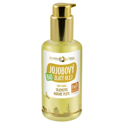 Purity Vision Zlatý jojobový olej BIO (100 ml) - fair trade olej nejvyšší kvality