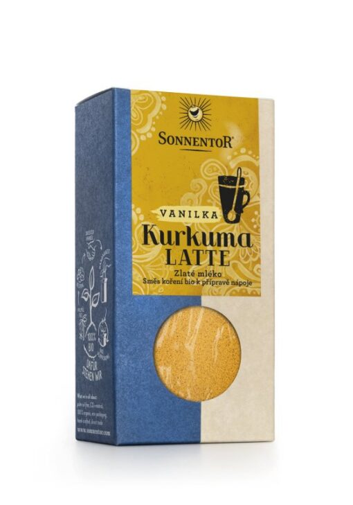 Sonnentor Kurkuma Latte vanilka - krabička (60 g) - směs k přípravě nápoje