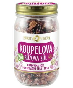 Purity Vision Růžová koupelová sůl (400 g) - omlazení těla i mysli