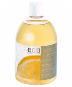 Eco Cosmetics Tekuté mýdlo s vůní citrónu BIO (náplň 500 ml) - 2 v 1: pro mytí rukou i celého těla