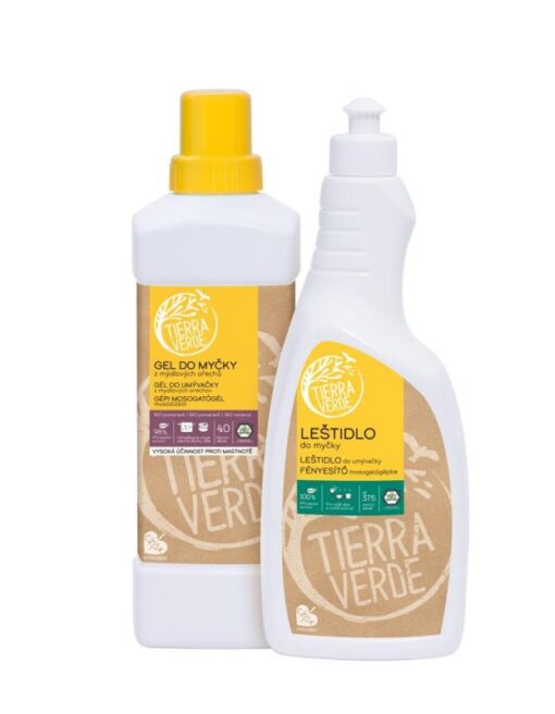 Tierra Verde Gel do myčky (1 l) + Leštidlo do myčky (750 ml) - INOVACE