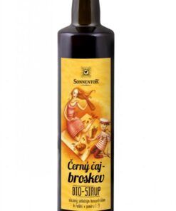 Sonnentor Sirup BIO - černý čaj a broskev (500 ml) - bez přidaného cukru