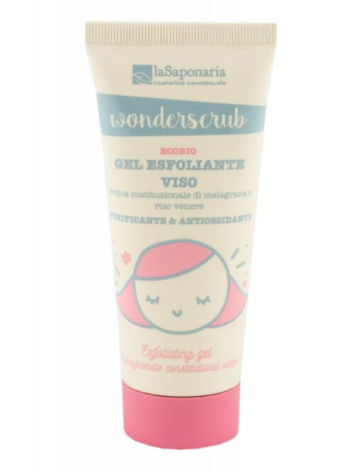 laSaponaria Peelingový gel na obličej WonderScrub BIO (100 ml)